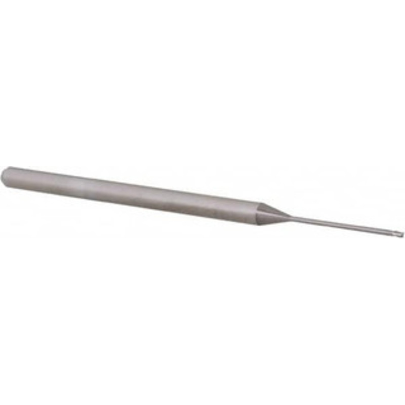 Accupro 1/32, 0.046 LOC, 1/8 Shank Diam, 2-1/2 OAL, 3 Flute, Solid Carbide Square End Mill Single End, Uncoated, Spiral Flute, 30 Helix, Centercutting, Right Hand Cut, Right Hand Flute, Series Miniature 6501207 – 62775663