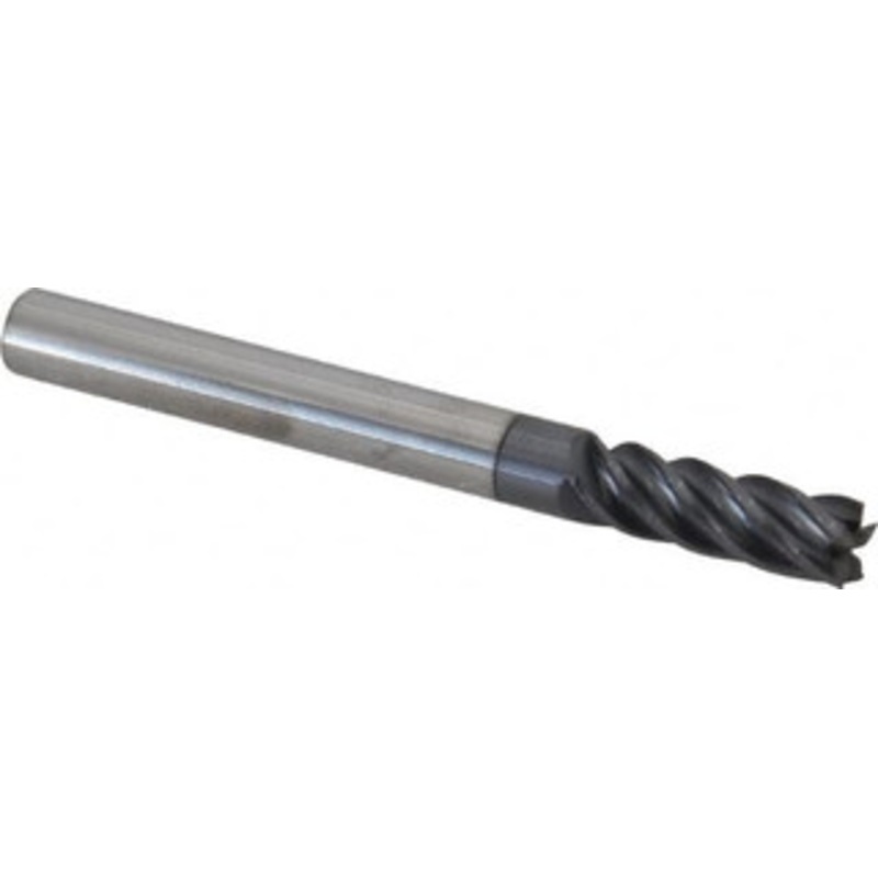 Accupro 1/4, 3/4 LOC, 1/4 Shank Diam, 2-1/2 OAL, 5 Flute, Solid Carbide Square End Mill Single End, nACRo Finish, Spiral Flute, Variable Helix, Centercutting, Right Hand Cut, Right Hand Flute 5462500C15 – 55171391