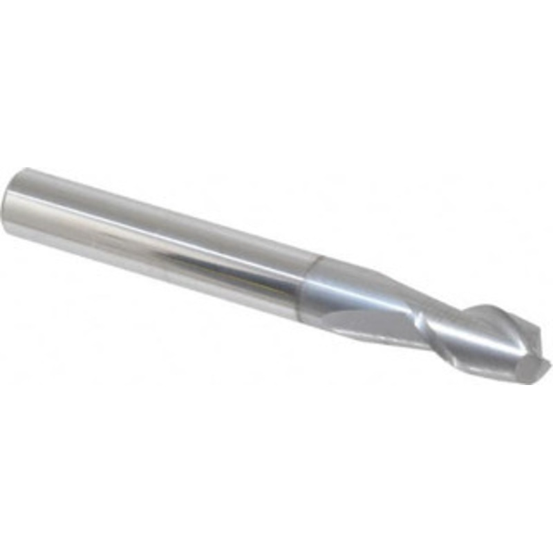 Accupro 1/4, 3/8 LOC, 1/4 Shank Diam, 2 OAL, 2 Flute, Solid Carbide Square End Mill Single End, nACRo Finish, Spiral Flute, 40 Helix, Centercutting, Right Hand Cut, Right Hand Flute 12178787 – 64542566