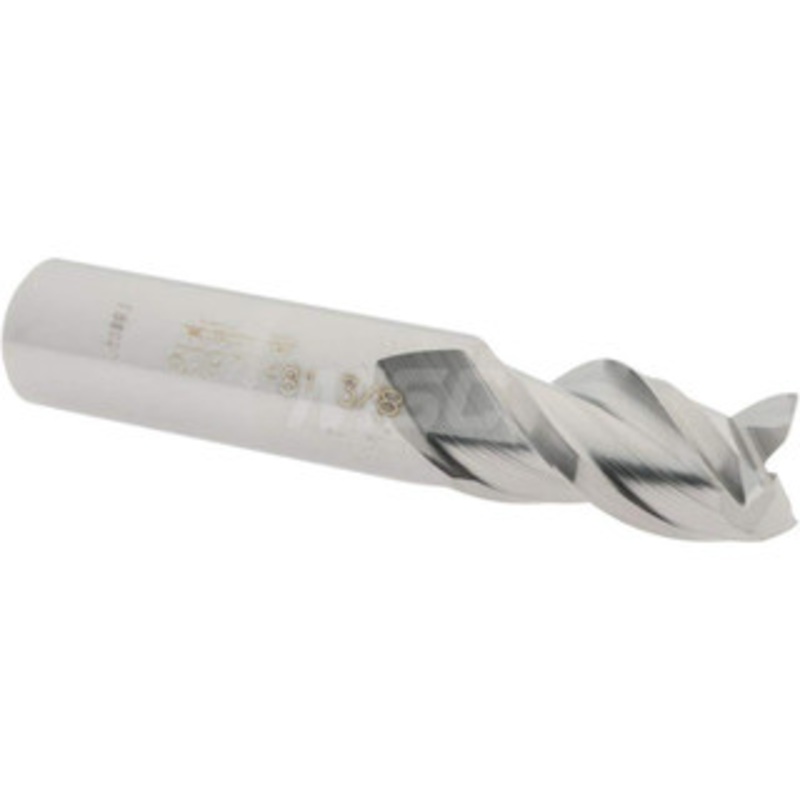 Accupro 3/8, 5/8 LOC, 3/8 Shank Diam, 2 OAL, 3 Flute, Solid Carbide Square End Mill Single End, Uncoated, Spiral Flute, 40 Helix, Centercutting, Right Hand Cut, Right Hand Flute 12178600 – 82976481