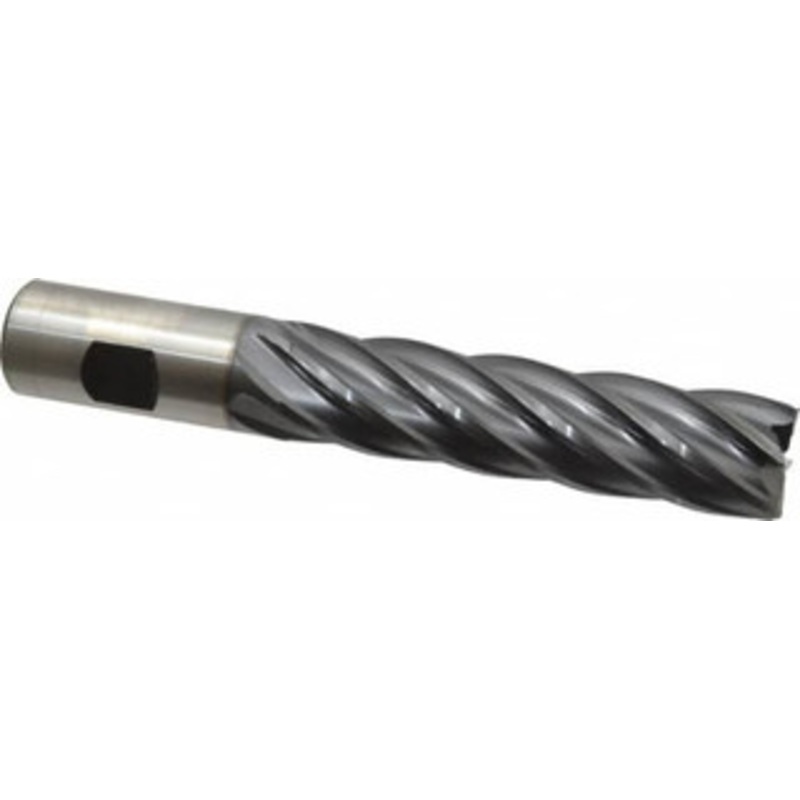 Cleveland 1, 4 LOC, 1 Shank Diam, 6-1/2 OAL, 6 Flute, Cobalt Square End Mill Single End, TiCN Finish, Spiral Flute, 30 Helix, Centercutting, Right Hand Cut, Right Hand Flute, Series HGC-4C C32688 – 87438552