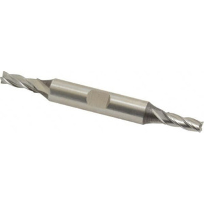 Cleveland 13/64, 9/16 LOC, 3/8 Shank Diam, 3-1/4 OAL, 4 Flute, High Speed Steel Square End Mill Double End, Uncoated, Spiral Flute, 30 Helix, Centercutting, Right Hand Cut, Right Hand Flute, Series HD-4C C33031 – 87407276