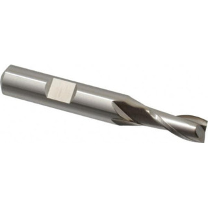 Cleveland 19/64, 9/16 LOC, 3/8 Shank Diam, 2-1/2 OAL, 2 Flute, Cobalt Square End Mill Single End, Uncoated, Spiral Flute, 30 Helix, Centercutting, Right Hand Cut, Right Hand Flute, Series HGC-2 C32487 – 87375812