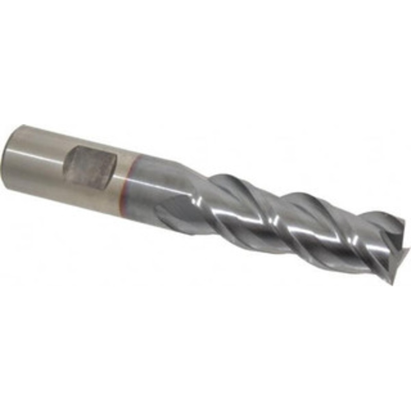 Cleveland 3/4, 2-1/4 LOC, 3/4 Shank Diam, 4-1/2 OAL, 3 Flute, Powdered Metal Square End Mill Single End, TiCN Finish, Spiral Flute, 42 Helix, Centercutting, Right Hand Cut, Right Hand Flute, Series PM-539R C40391 – 00394585