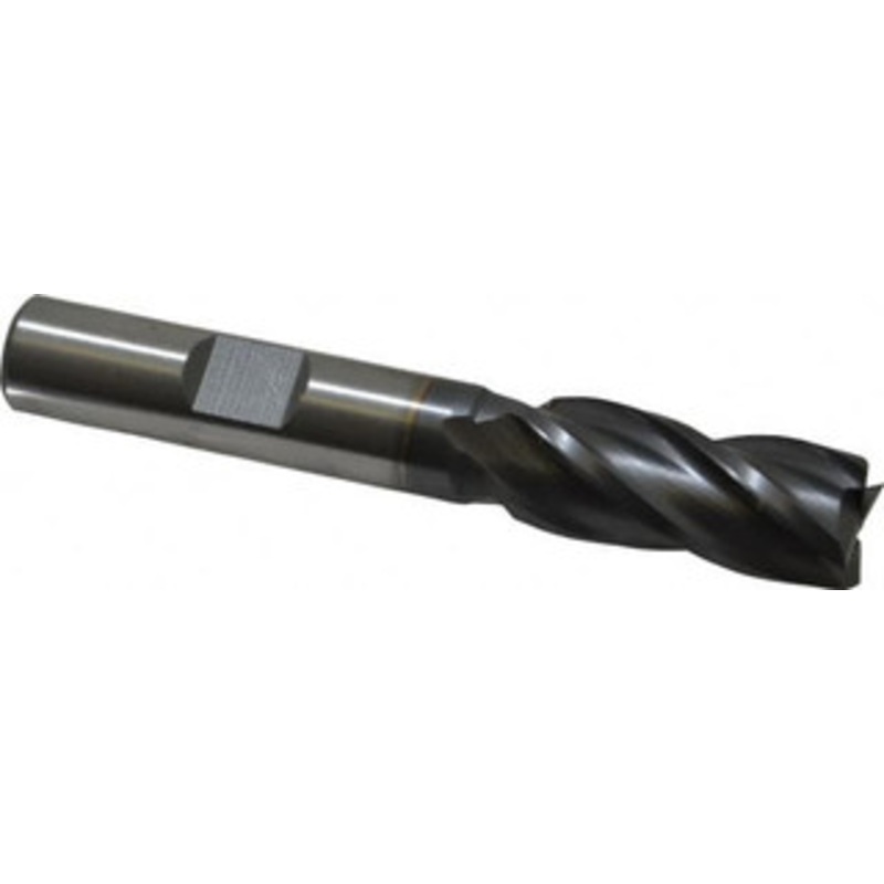 Cleveland 7/16, 1 LOC, 3/8 Shank Diam, 2-11/16 OAL, 4 Flute, High Speed Steel Square End Mill Single End, TiCN Finish, Spiral Flute, 30 Helix, Centercutting, Right Hand Cut, Right Hand Flute, Series HG-4C C33260 – 87379459