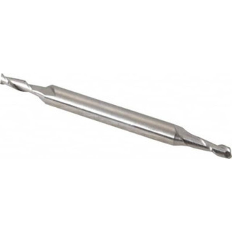 Cleveland 7/64, 21/64 LOC, 3/16 Shank Diam, 2-1/4 OAL, 2 Flute, Cobalt Square End Mill Double End, Uncoated, Spiral Flute, 30 Helix, Centercutting, Right Hand Cut, Right Hand Flute, Series HMDC-2 C40908 – 87426359