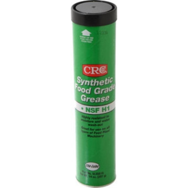 CRC 14 oz Cartridge Synthetic High Temperature Grease Clear/Yellow, Extreme Pressure, Food Grade & High/Low Temperature, 400F Max Temp, NLGIG 2 1007927 – 83854802