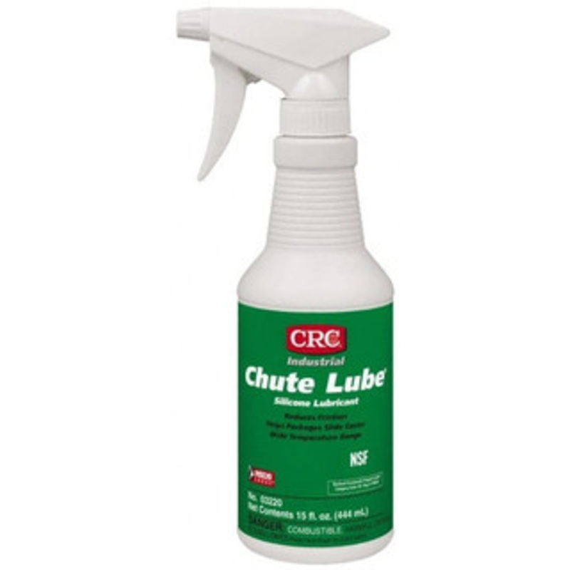 CRC 16 oz Trigger Spray Bottle Nondrying Film/Silicone Penetrant/Lubricant Clear & White, -40F to 400F, Food Grade 1003463 – 79280459