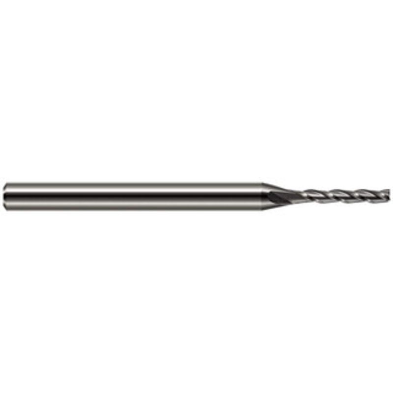 Harvey Tool 1/32, 5/32 LOC, 1/8 Shank Diam, 2-1/2 OAL, 3 Flute Solid Carbide Square End Mill Single End, Uncoated, 30 Helix, Centercutting, RH Flute, RH Cut 31831 – 40358301
