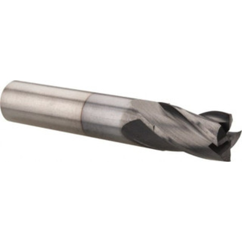 Hertel 7/16, 5/8 LOC, 7/16 Shank Diam, 2-1/2 OAL, 4 Flute, Solid Carbide Square End Mill Single End, TiCN Finish, Spiral Flute, 30 Helix, Centercutting, Right Hand Cut, Right Hand Flute 750504 – 74453093