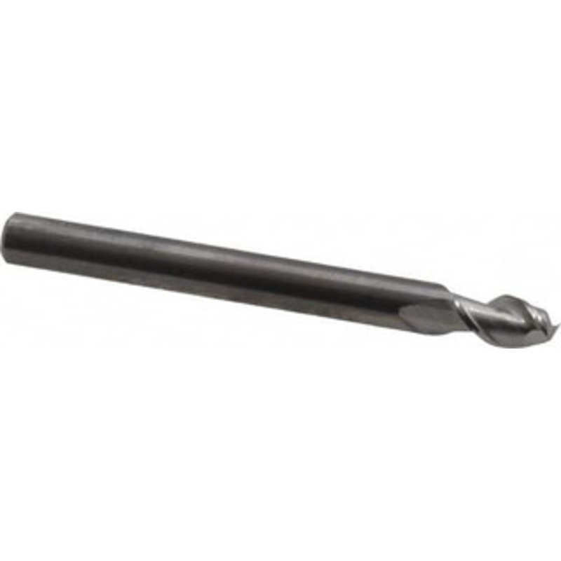 Kennametal 3/16, 5/16 LOC, 3/16 Shank Diam, 2 OAL, 2 Flute, Solid Carbide Square End Mill Single End, Uncoated, Spiral Flute, 45 Helix, Centercutting, Right Hand Cut, Right Hand Flute, Series AADF 3658877 – 71095897