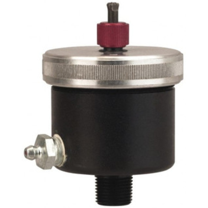 LDI Industries 3.5 Ounce Reservoir Capacity, 3/8-18 NPT Thread, Steel, Spring-Loaded, Grease Cup and Lubricator to 82.22C Operating Temp, 6.21 High x 2-1/2 Diam 201468 – 03242112