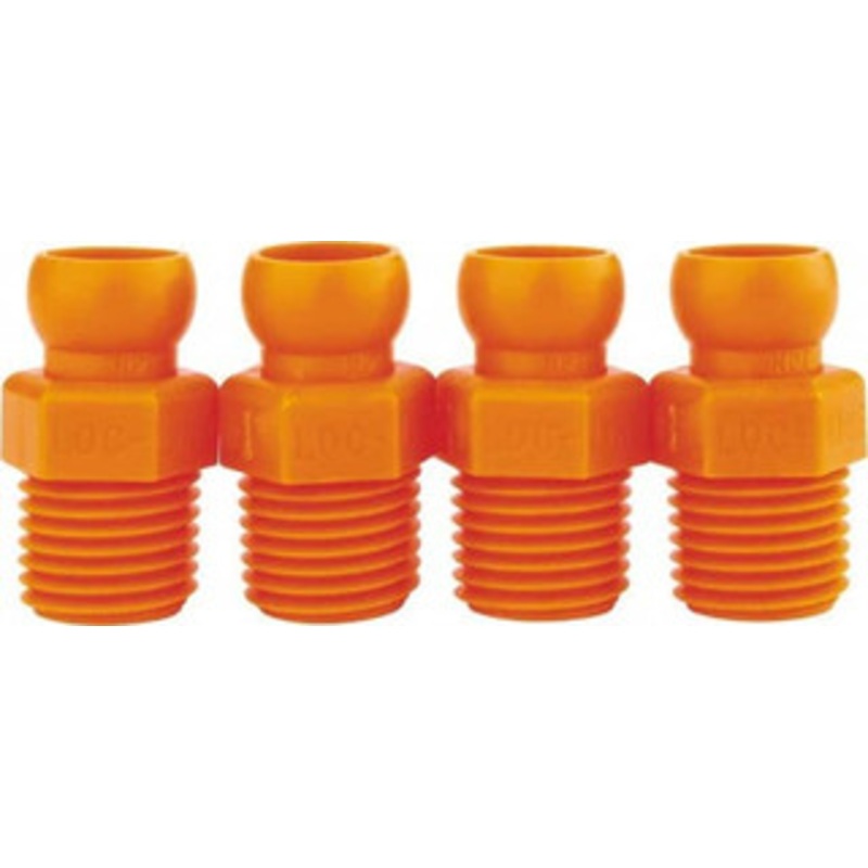 Loc-Line 4 Piece, 1/4 Hose ID, Male to Female Coolant Hose Connector 1/4 NPT, For Loc-Line Modular Hose Systems 41406 – 09777152
