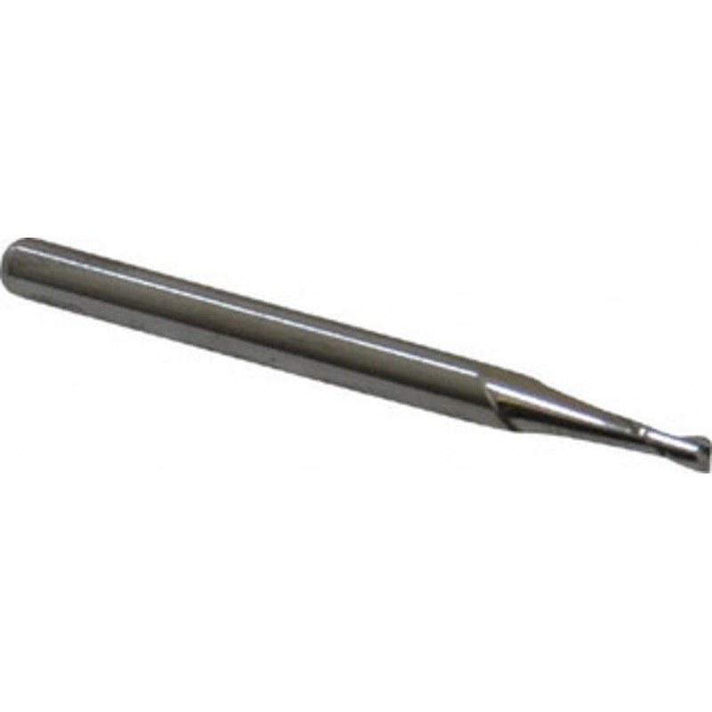 M.A. Ford 0.07, 0.21 LOC, 1/8 Shank Diam, 1-1/2 OAL, 2 Flute, Solid Carbide Square End Mill Single End, Uncoated, Spiral Flute, 30 Helix, Centercutting, Right Hand Cut, Right Hand Flute, Series 121 12107000 – 76570084