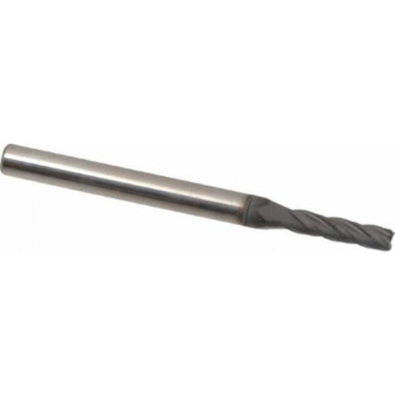 Niagara Cutter 3/32, 3/8 LOC, 1/8 Shank Diam, 1-1/2 OAL, 4 Flute, Solid Carbide Square End Mill Single End, Diamond Finish, Spiral Flute, 30 Helix, Right Hand Cut, Right Hand Flute, Series DIA430 17004987 – 85324580