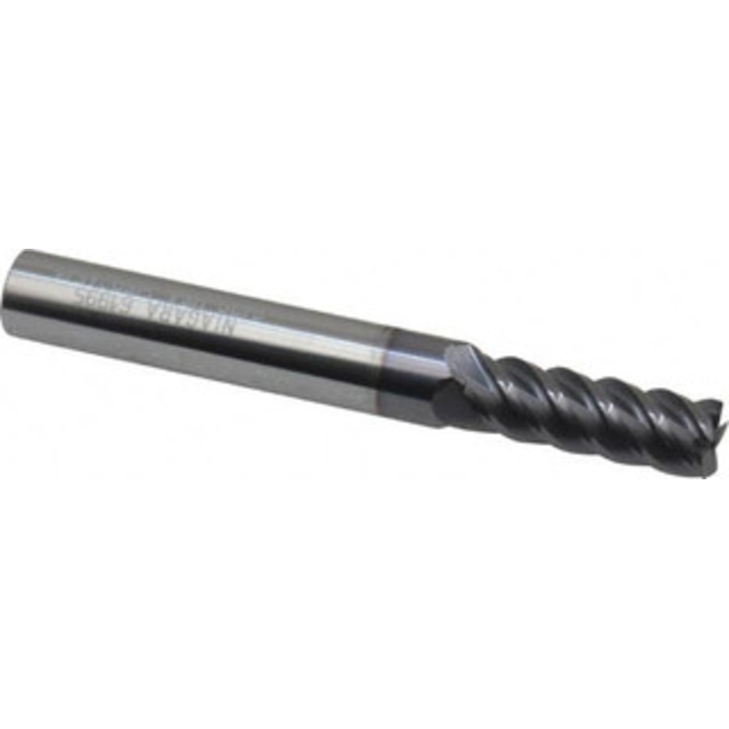 Niagara Cutter 9/32, 13/16 LOC, 5/16 Shank Diam, 2-1/2 OAL, 5 Flute, Solid Carbide Square End Mill Single End, TiAlN Finish, Spiral Flute, 45 Helix, Centercutting, Right Hand Cut, Right Hand Flute, Series S545 17003593 – 85613990