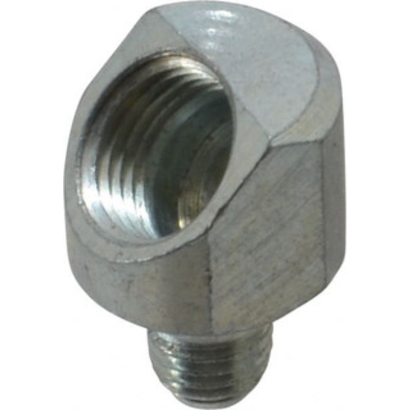 PROLUBE 45 Head Angle, 1/4-28 NPT Steel Grease Fitting Adapter 1/4 Hex ADPR4514M18FST5 – 85062354
