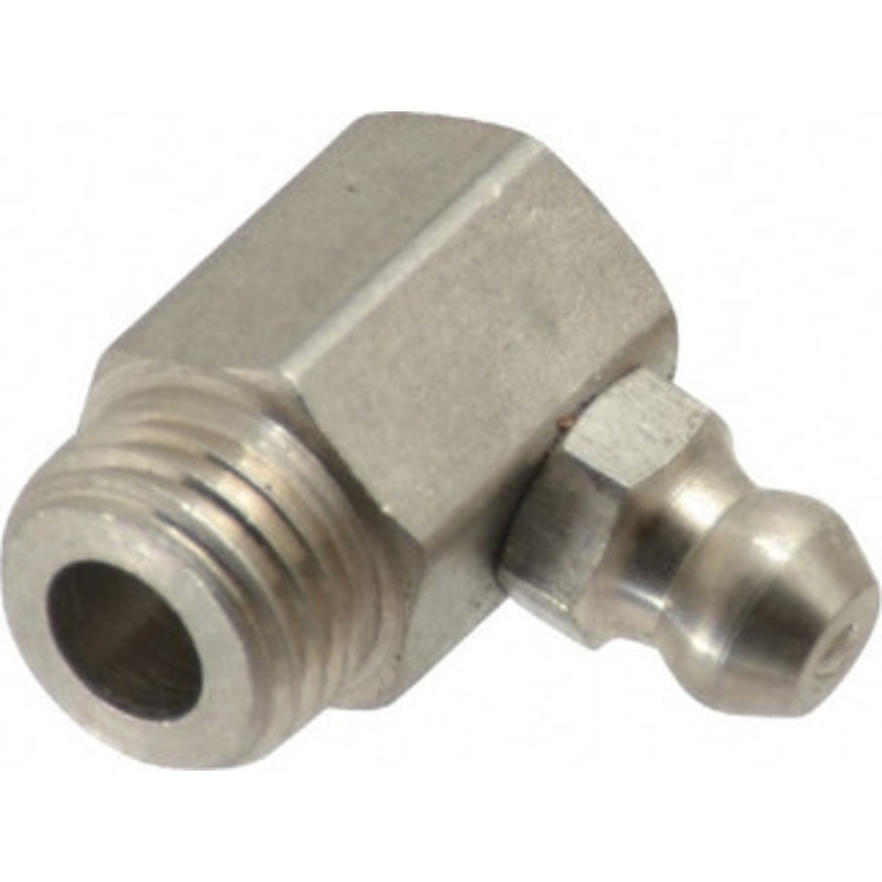 PROLUBE 90 Head Angle, M10x1.0 Metric Stainless Steel Standard Grease Fitting 11mm Hex GFT/SS/10190-10 – 62088117