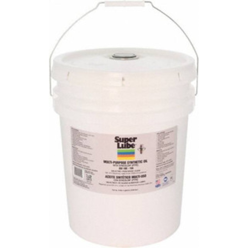 Synco Chemical Super Lube 5 Gal Pail Synthetic Multi-Purpose Machine Oil ISO 150, SAE 85W, -45 to 450F, Food Grade 51050 – 02105732