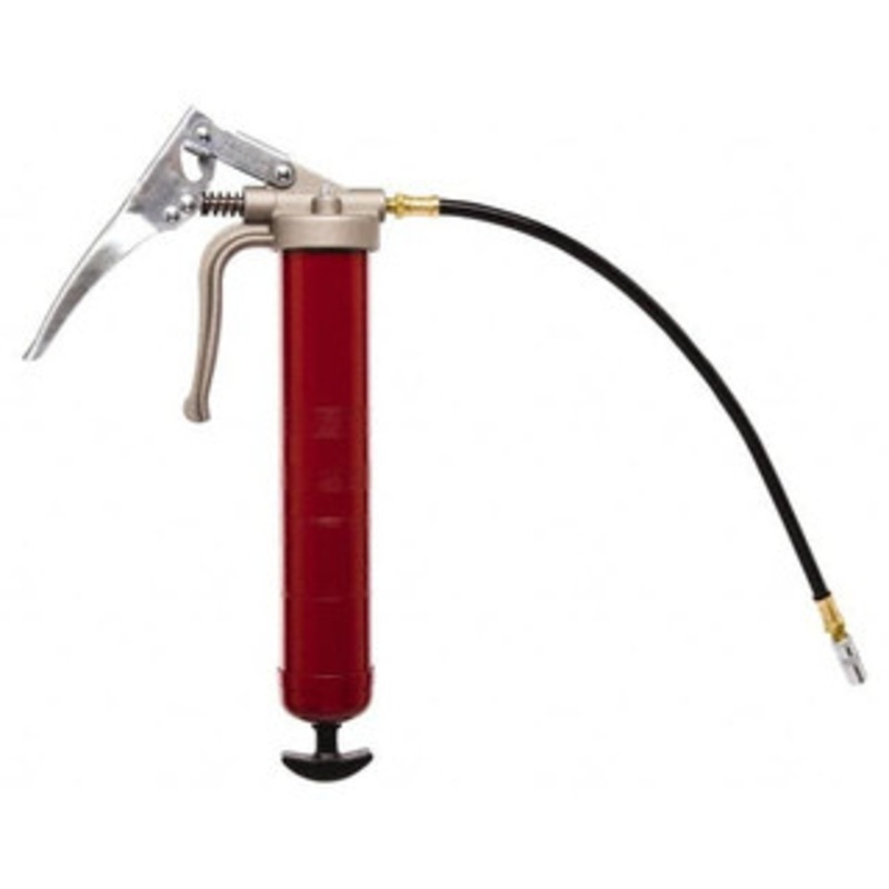 Alemite 7,500 psi Max, Flexible Pistol Grease Gun 16 Ounce Cartridge Capacity, 30 Strokes per oz., Bulk, Cartridge, Includes Coupler 555-E – 87947065
