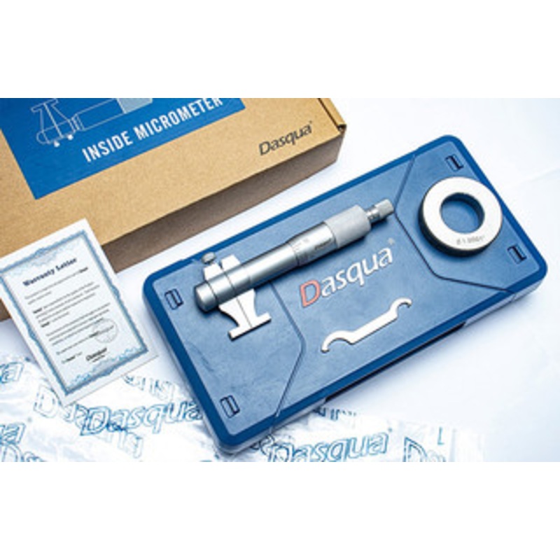 Dasqua Inside Micrometer With Ring Gage, 1 – 2 Range – 4912-5110