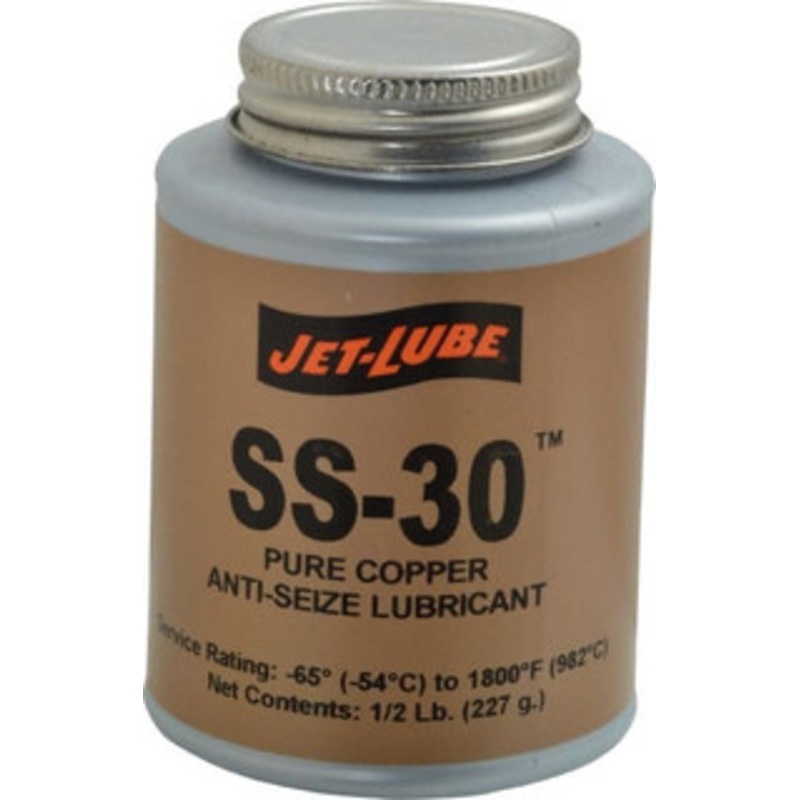 Jet-Lube 0.5 Lb Can High Temperature Anti-Seize Lubricant Copper, -65 to 1,800F, Copper Colored, Water Resistant 12502 – 00263228