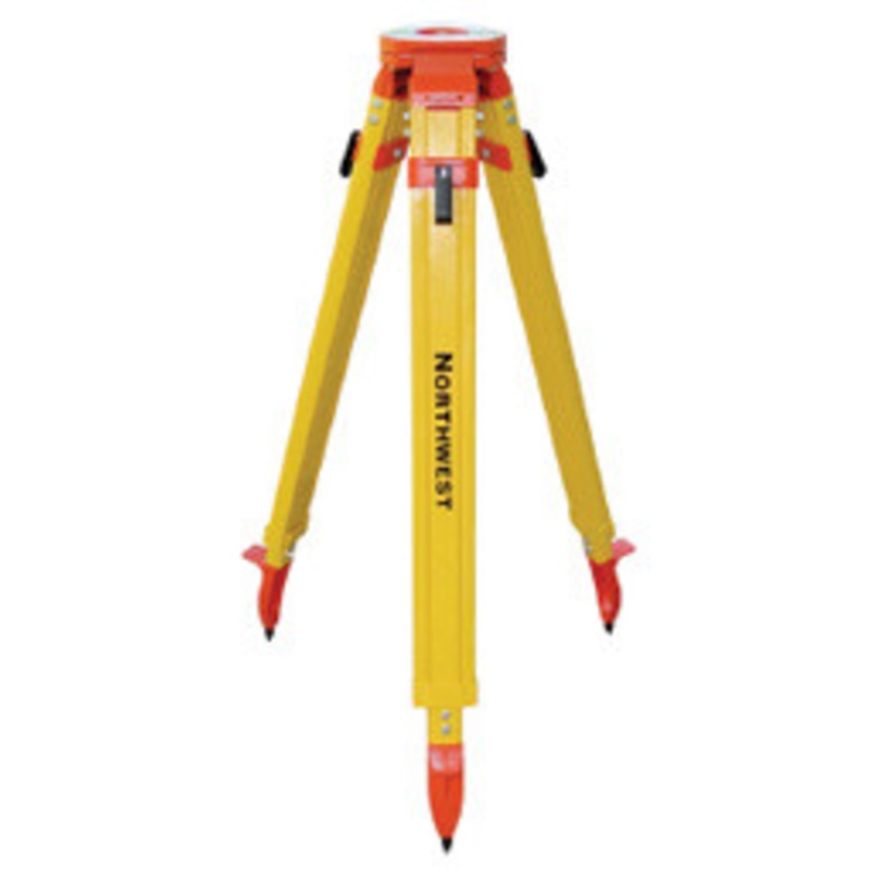 NWi Laser Level Tripod, Premium Tripod, Heavy Duty Aluminum, Powder Coated – Flat Head, Quick Clamp 38/64, 5/8 x 11 Thread – NAT91