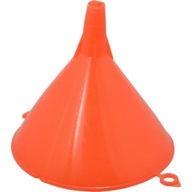 PROLUBE 8 oz Capacity Plastic Funnel 4-1/2 Mouth OD, 1/2 Tip OD, Straight Spout, Red 1707001 – 63725725