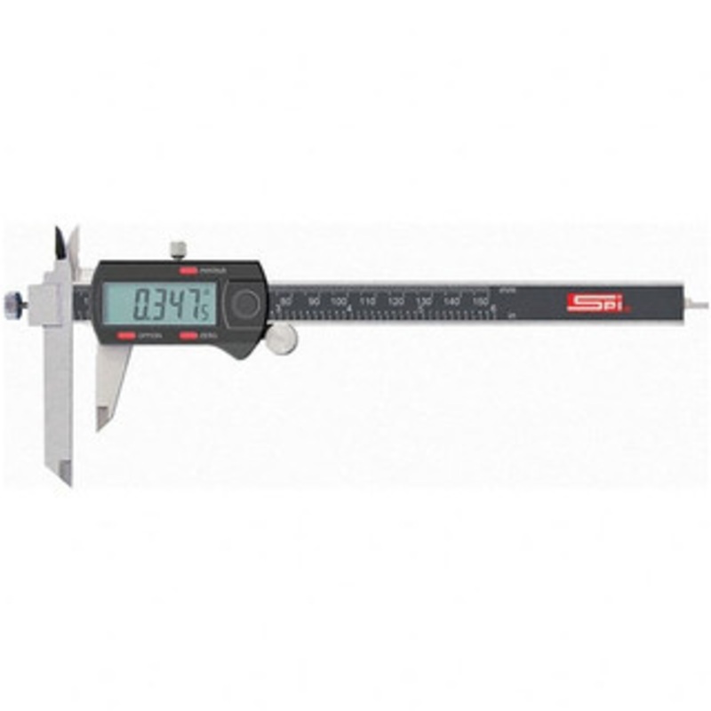 SPI 0 to 150mm Range, 0.01mm Resolution, Electronic Caliper, Stainless Steel with Stainless Steel Jaws, 0.03mm Accuracy 31-169-6 – 96256318