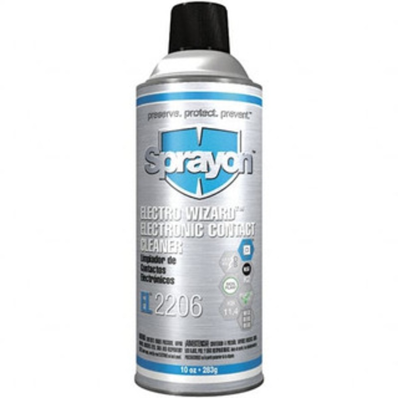 Sprayon 10 Ounce Aerosol Electrical Grade Cleaner/Degreaser 12,500 Volt Dielectric Strength, Flammable, Plastic Safe SC2206000 – 93128510