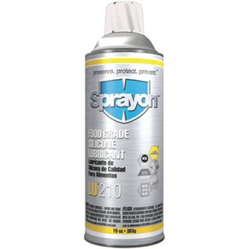 Sprayon 12 oz Aerosol Silicone Penetrant/Lubricant Clear, -40F to 450F, Food Grade SC0210000 – 00157529