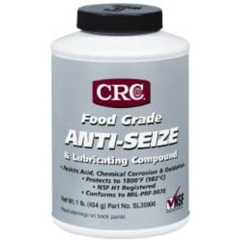 CRC 16 oz Bottle High Temperature Anti-Seize Lubricant Aluminum, -65 to 1,800F, Opaque Off-White, Food Grade, Water Resistant 1007943 – 05154307