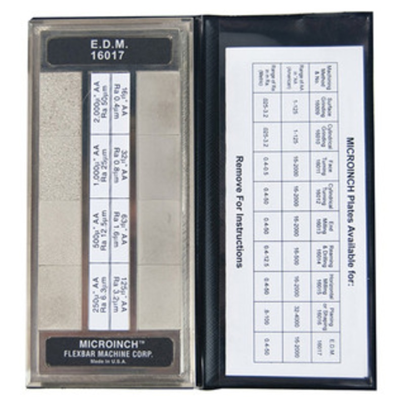 Flexbar Microinch Comparator Plates E.D.M. with Calibration – 16017-CAL