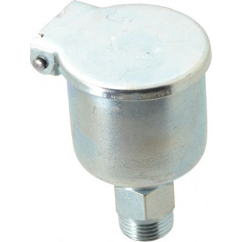 Gits Mfg 1-11/32 Ounce Capacity, 3/8-18 Thread, Steel, Zinc Plated, Brazed Body Oil Cup 2-9/16 High, 3/8 Thread Length, Gravity Feed 01006 – 03243037