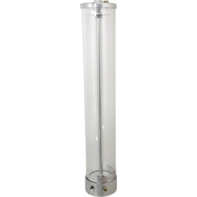 LDI Industries 1 Outlet, Polymer Bowl, 2,130.32 Cu. cm Air-Operated Oil Reservoir 3/8 NPTF Outlet, 3-1/2 Diam x 20-13/16 High, 60C Max A/OR2150-3 – 03239563