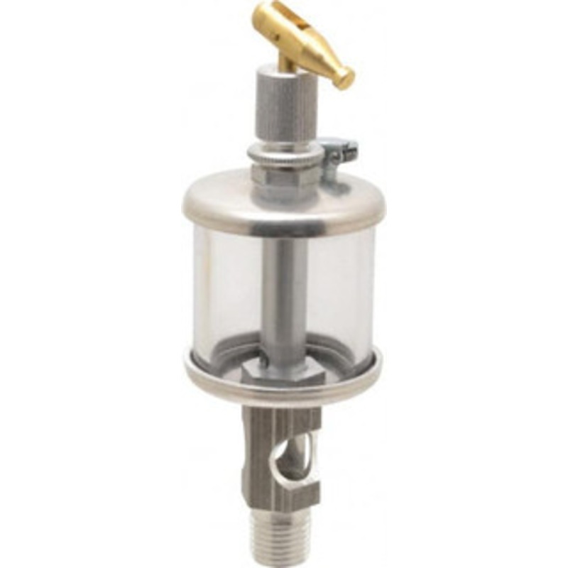 LDI Industries 1 Outlet, Polymer Bowl, 29.6 mL Manual-Adjustable Oil Reservoir 1/4 NPTF Outlet, 1-1/2 Diam x 5-3/16 High, 71.11C Max RDF102-02 – 03239936
