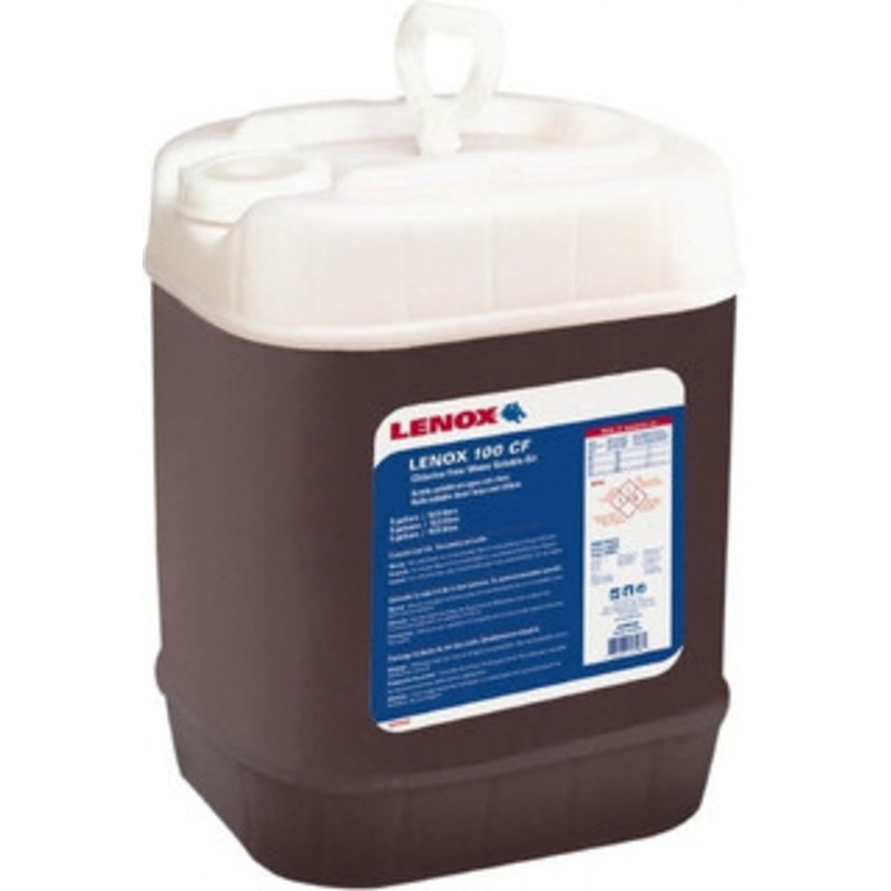Lenox CF 100 5 Gal Pail Cutting & Sawing Fluid Water Soluble, For Use on Stainless Steel & Steel 1920852 – 56093784
