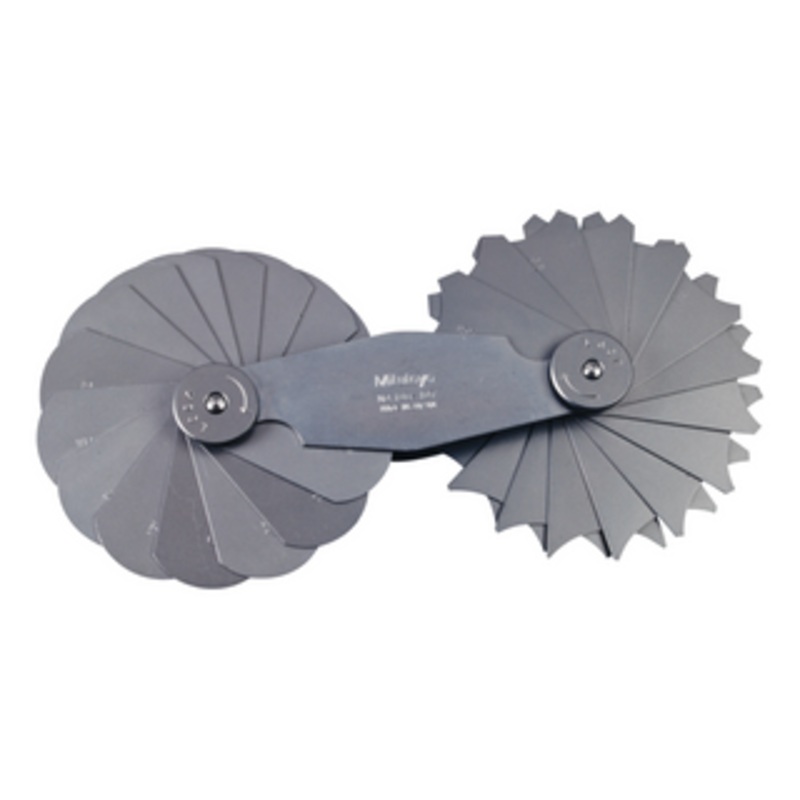 Mitutoyo Radius Gage, 15.5-25mm, 30 Pairs – 186-107