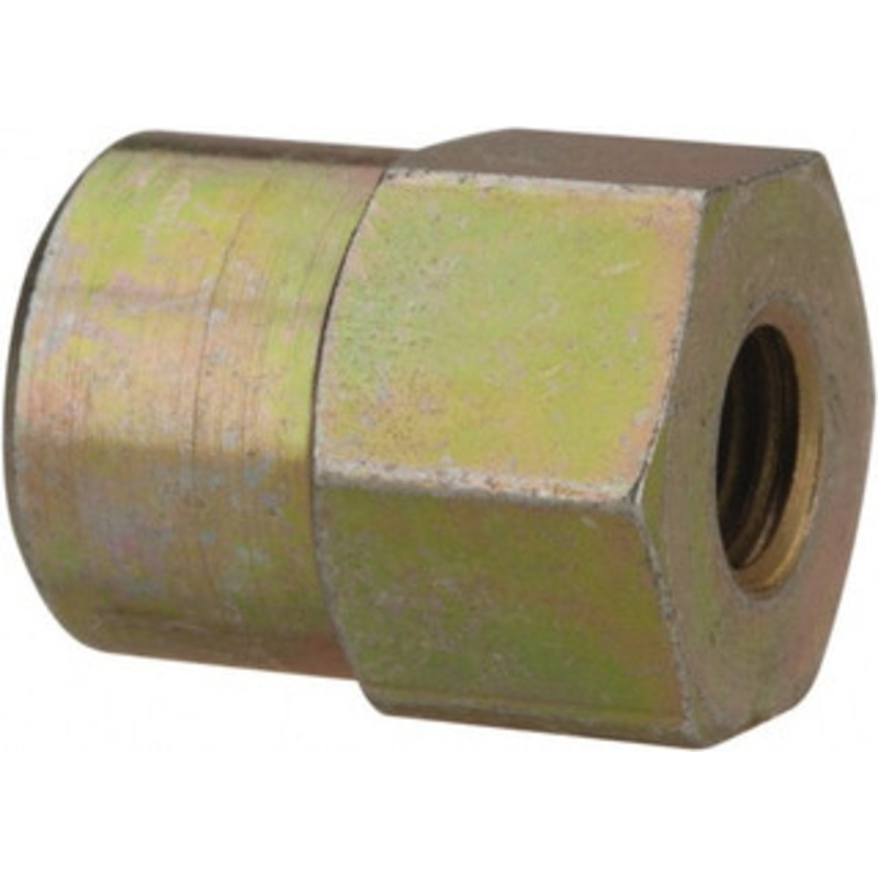 PROLUBE Straight Head Angle, 1/4-28 NPT Steel Grease Fitting Adapter 1/2 Hex ADPH1-4F1-8FST5 – 85062396