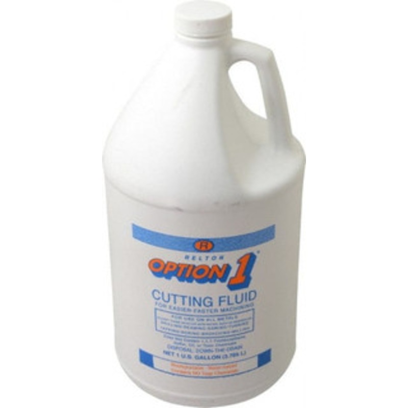 Relton Option1 1 Gal Bottle Cutting Fluid Water Soluble, For Use on Ferrous Metals 01G-OP – 62001250