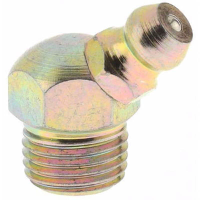 Value Collection 45 Head Angle, M10x1 Taper Thread Grease Fitting Zinc Plated Finish BDNA–7604-57 – 61861738