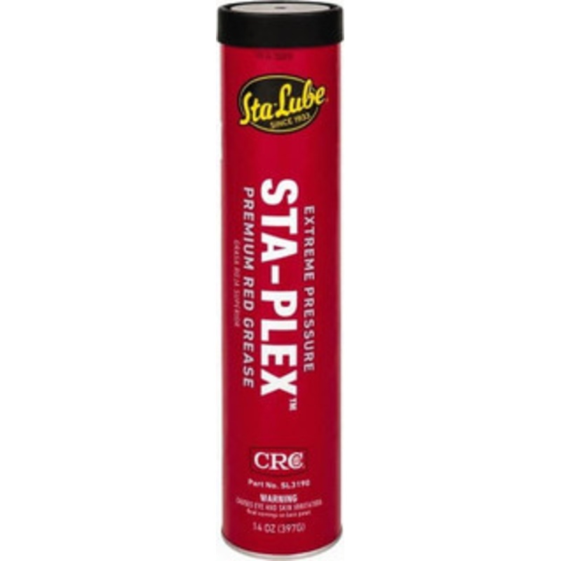 CRC 14 oz Cartridge Lithium Extreme Pressure Grease Red, Extreme Pressure & Food Grade, 325F Max Temp, NLGIG 2 1007889 – 48738124