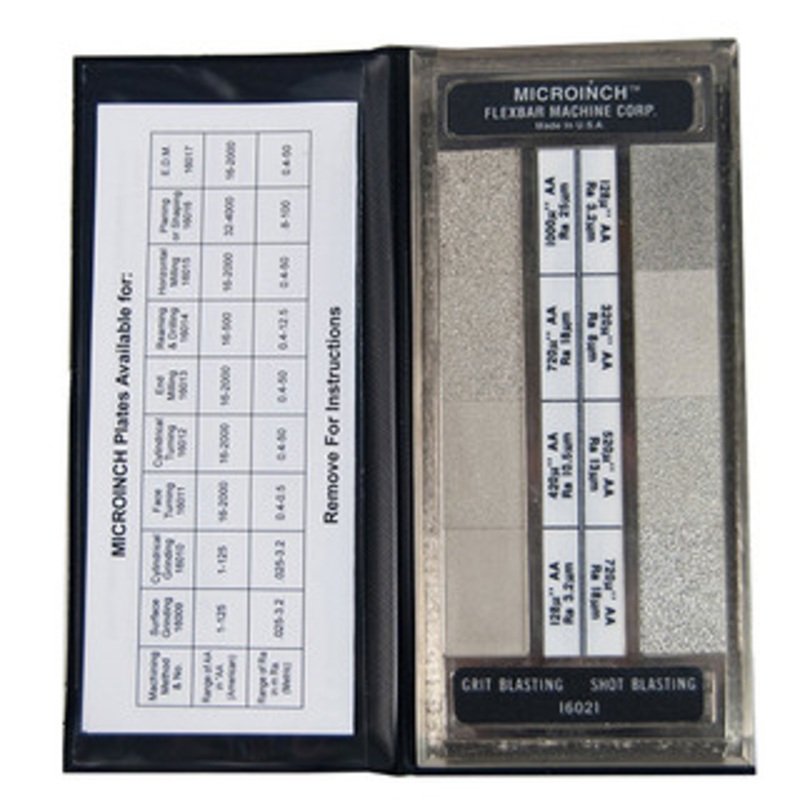 Flexbar Microinch Comparator Plates Grit/Shot Blast with Calibration – 16021-CAL