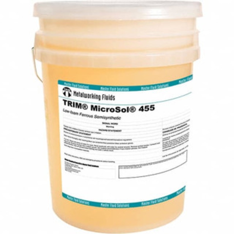 Master Fluid Solutions TRIM MicroSol 455 5 Gal Pail Cutting Fluid Semisynthetic, For Use on Iron & Ferrous Metals MS455/5 – 10675460
