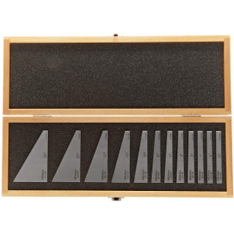 Mitutoyo 12 Piece Set, Angle Block Set, +/- 20 Seconds Accuracy w/NIST Certification – 981-102CAL