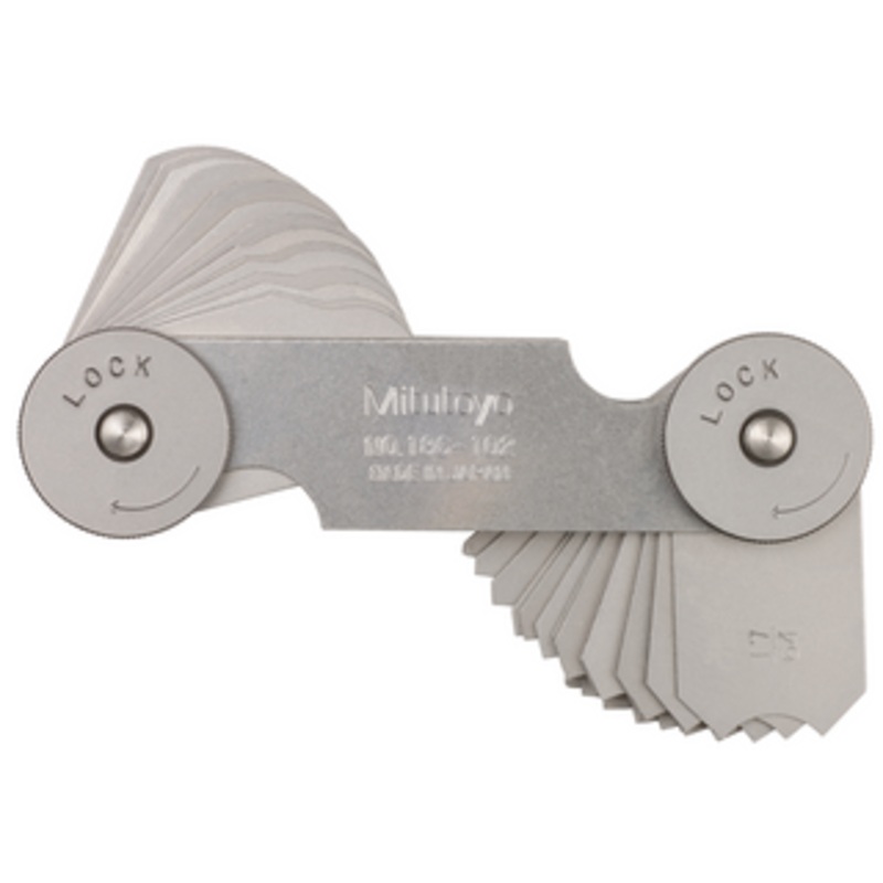 Mitutoyo Radius Gage, 17/64-1/2, 16 Pairs – 186-102