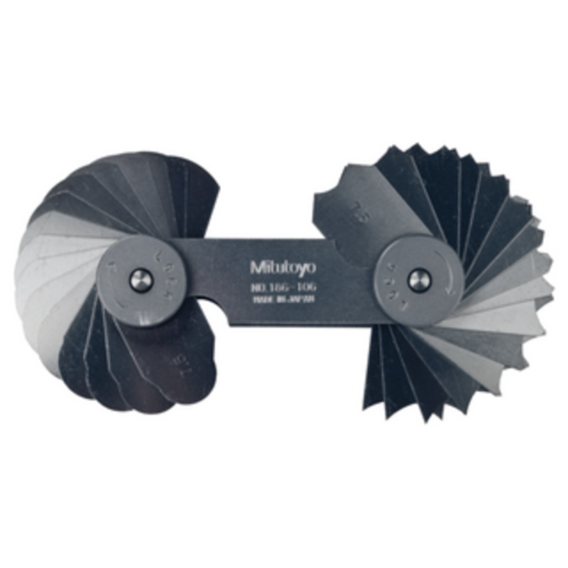 Mitutoyo Radius Gage, 7.5-15mm, 32 Pairs – 186-106