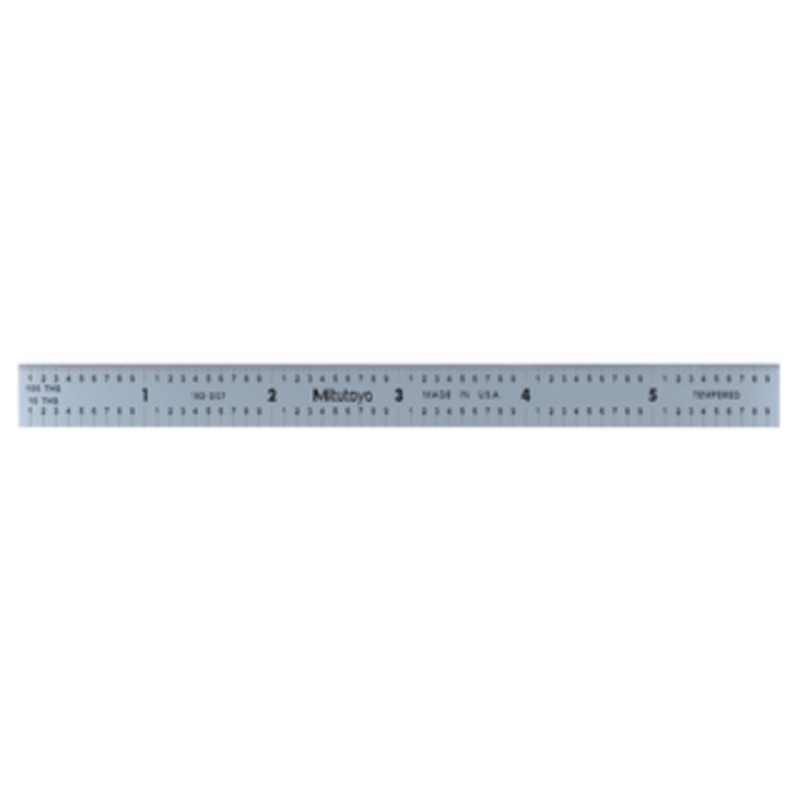 Mitutoyo Steel Rule, Fully-Flexible, 150mm/6 – 182-207