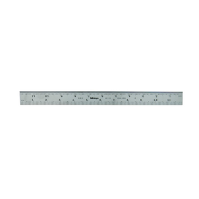 Mitutoyo Steel Rule, Wide Rigid, 12 – 182-124
