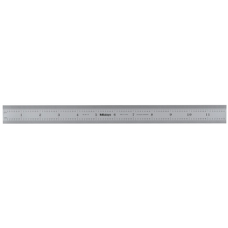 Mitutoyo Steel Rule, Wide Rigid, 12 – 182-125